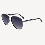 Oversized Square Metal Polarized Sunglasses